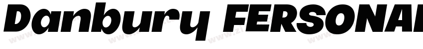 Danbury FERSONAL USE字体转换